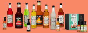 Nettari range of quality syrups Nettari bottles of syrup